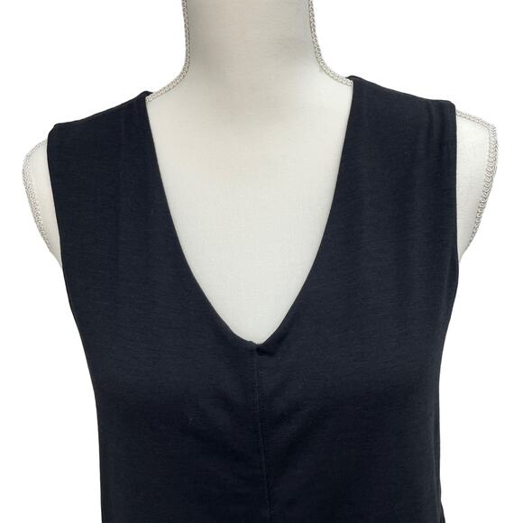 ATHLETA Essence Double Layer Tank Top Size S Athleisure Yoga Minimalist Black - Picture 8 of 12